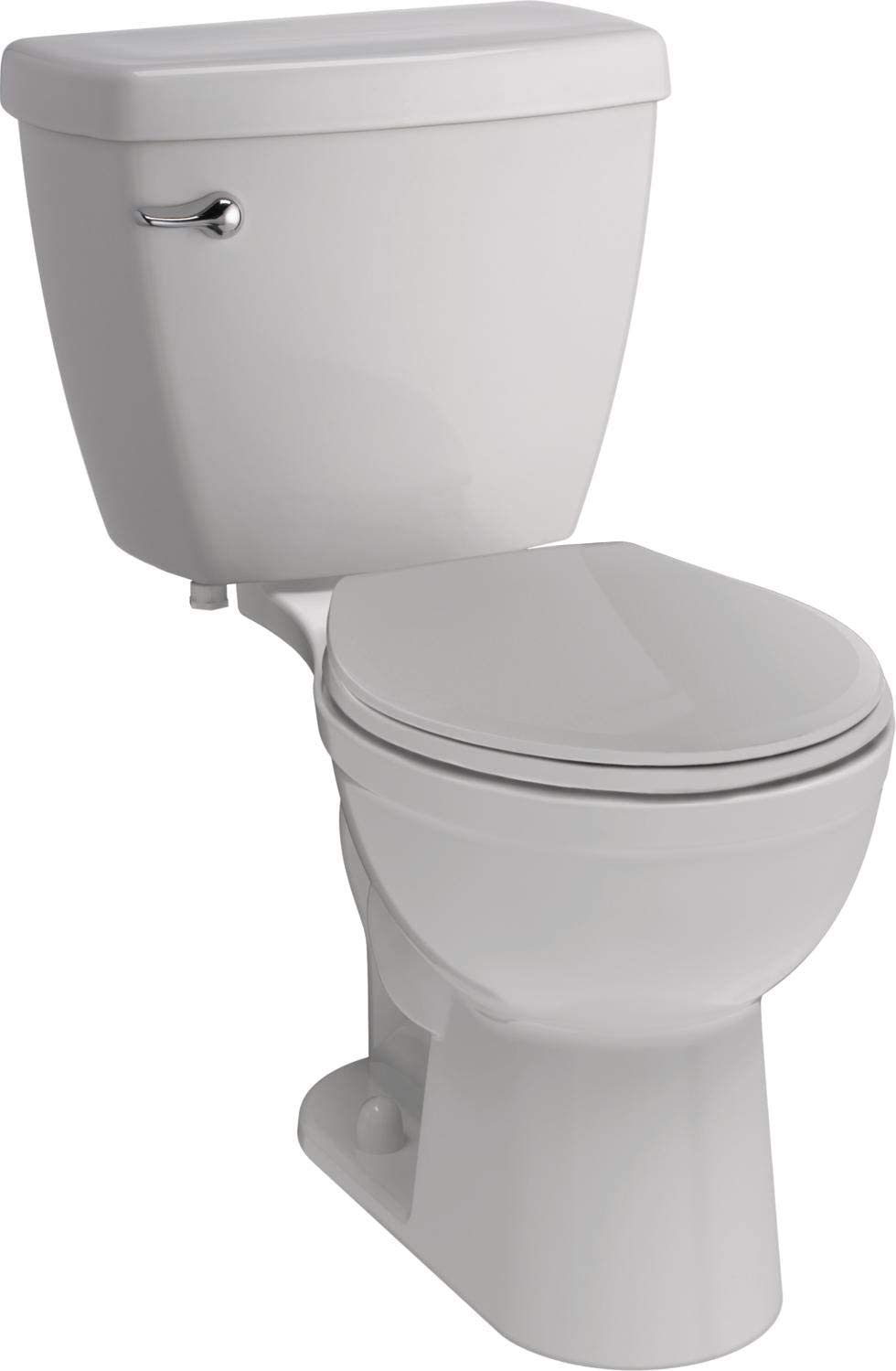 Delta Faucet Haywood White Round-Front Toilet