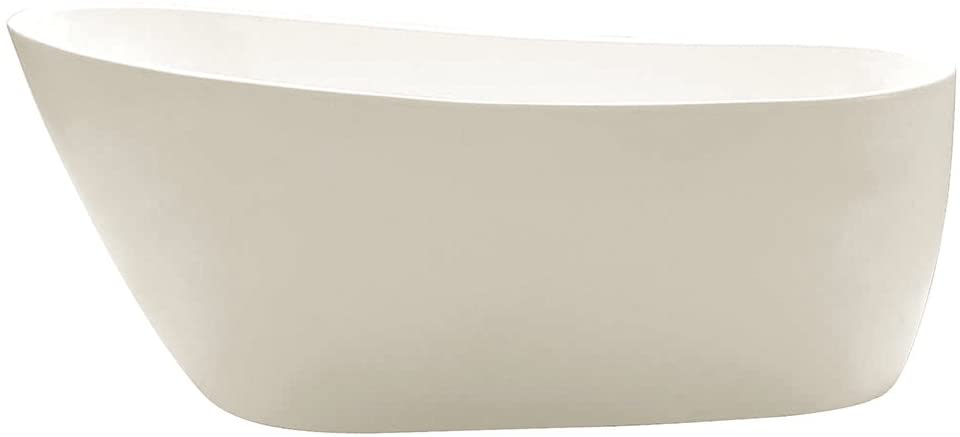 KINGSTON BRASS 59-Inch Freestanding Acrylic Bathtub