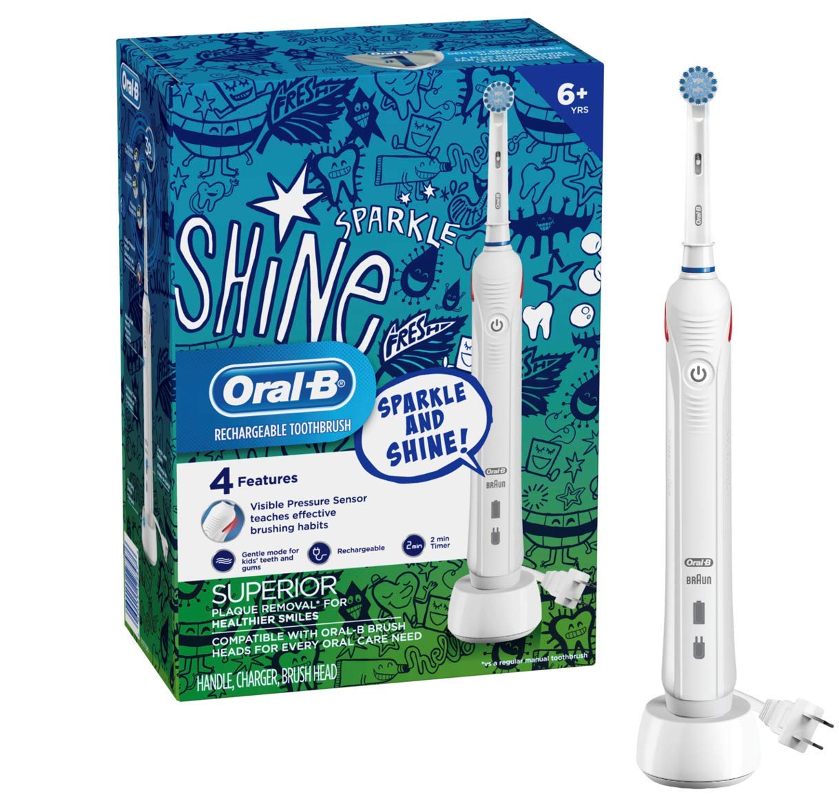 Oral-B Sparkle and Shine Kids Electric Toothbrush
