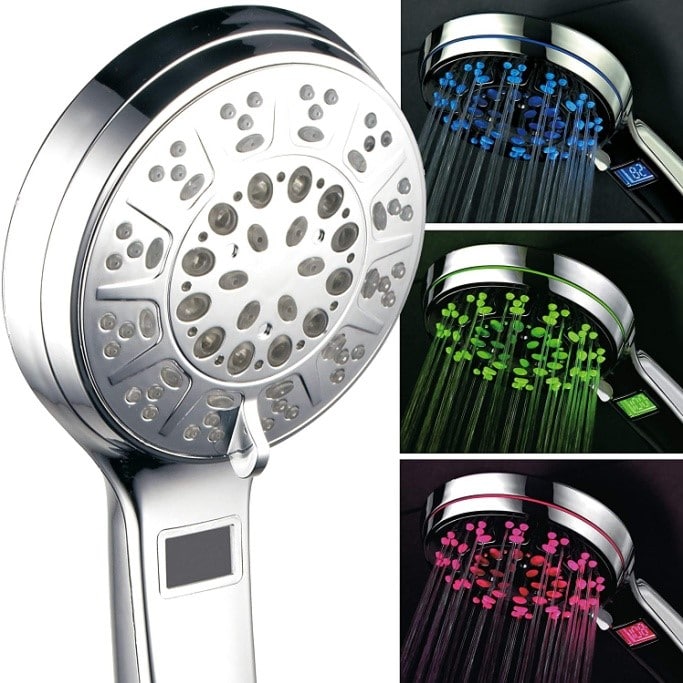 Hotel Spa LED Hand Shower with Temperature Display