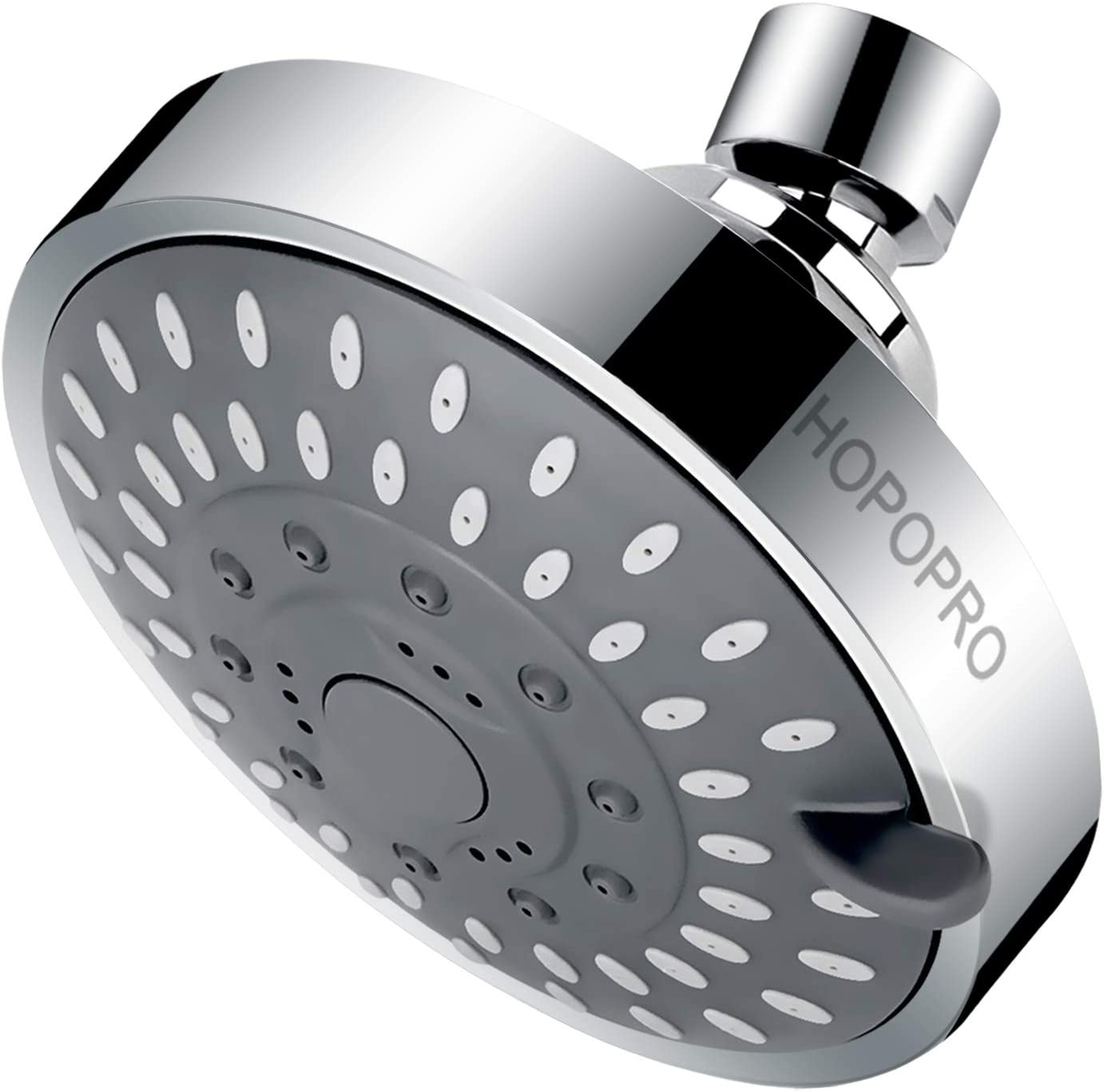 Hopopro High Pressure 4-Inch Fixed Shower Head