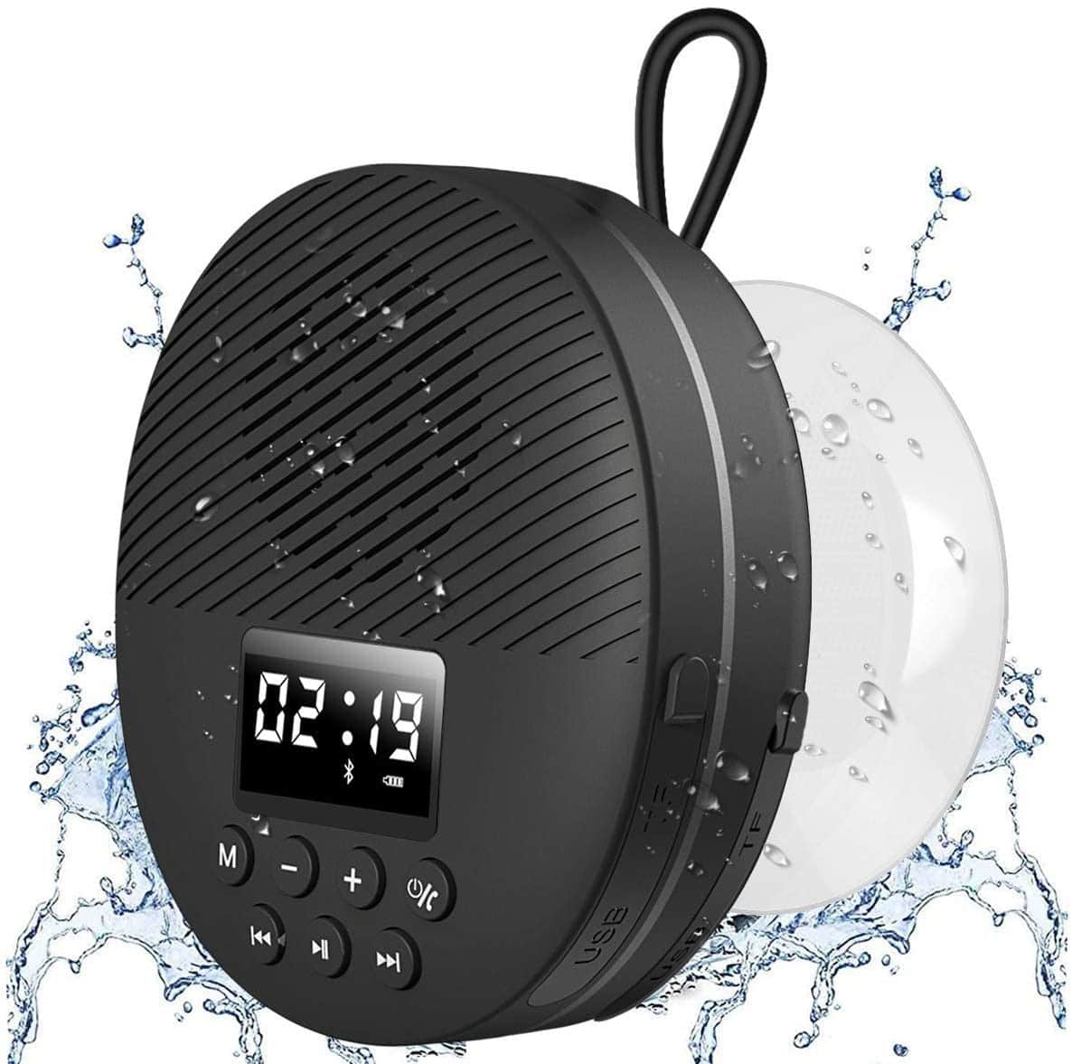 AGPTEK Shower Radio Speaker with Bluetooth
